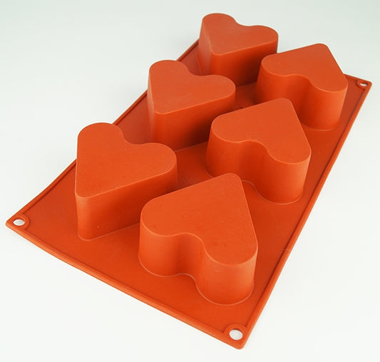 DEEP HEART SHAPE SILICONE BAKEWARE