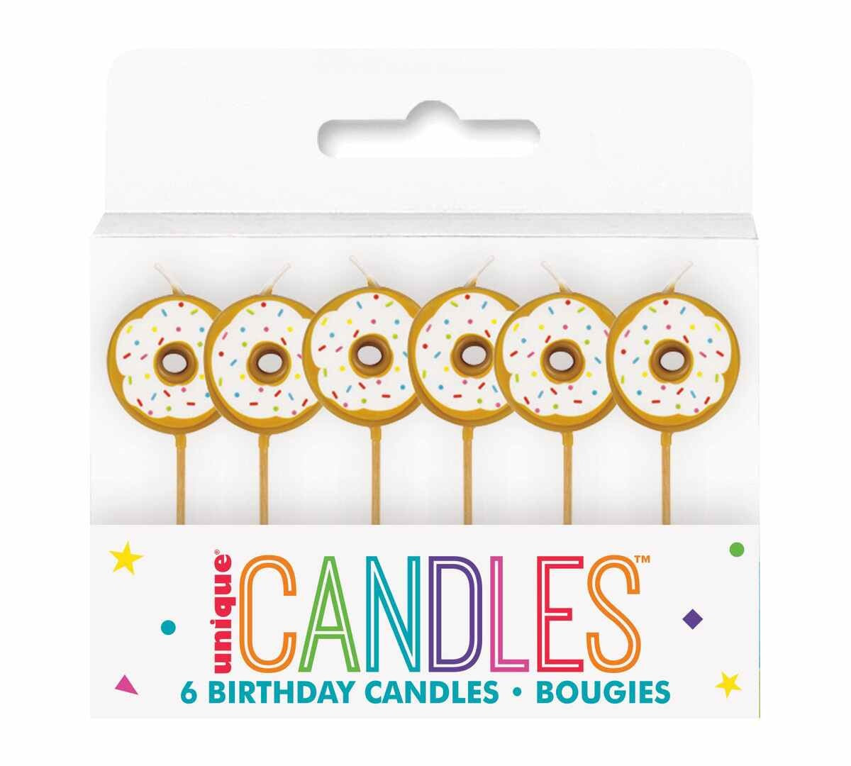 6 DONUT PICK CANDLES PICK