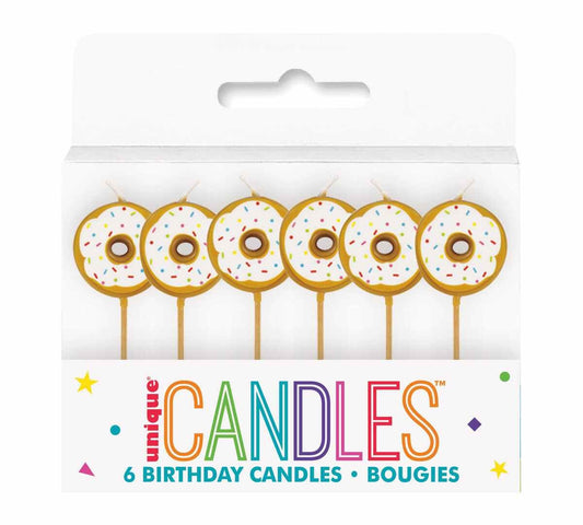 6 DONUT PICK CANDLES PICK