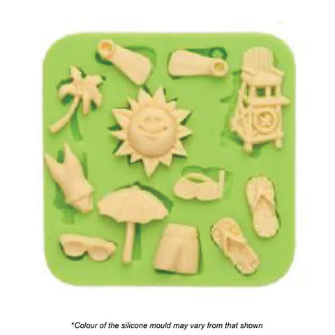 BEACH FONDANT SILICONE MOULD