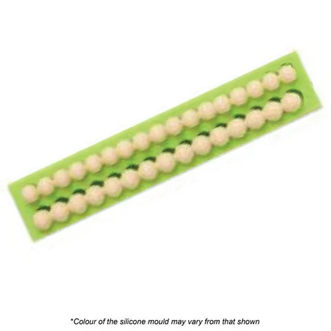 BEADS - 2 ROWS FONDANT SILICONE MOULD