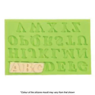 UPPER CASE LETTER SET 1 SILICONE FONDANT MOULD
