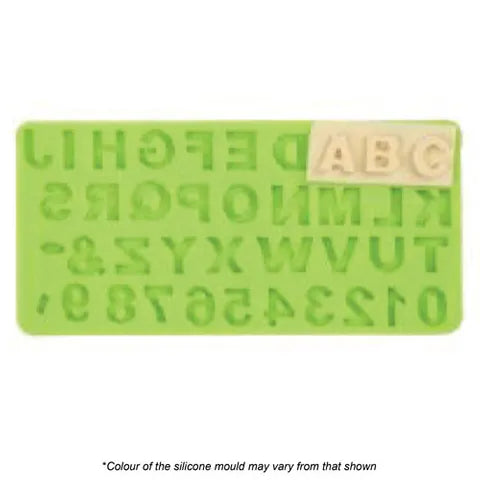 ALPHABET & NUMBERS SET FONDANT SILICONE MOULD