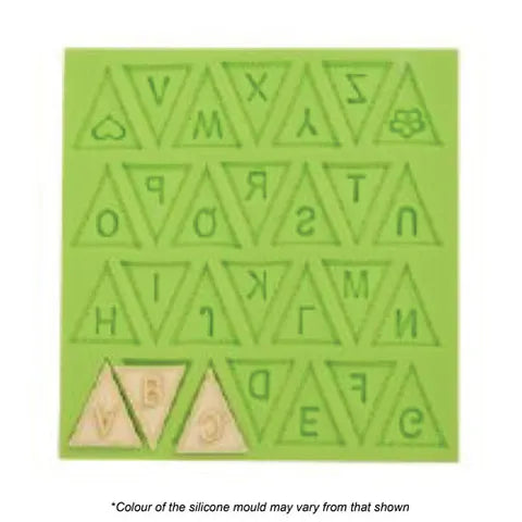 BUNTING LETTER FONDANT SILICONE MOULD