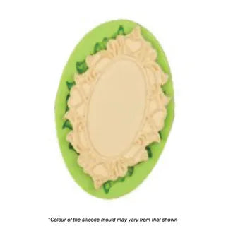OVAL PLAQUE FONDANT SILICONE MOULD