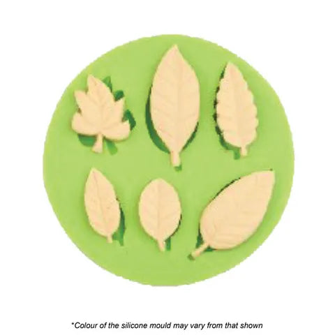 ASSORTED LEAF FONDANT SILICONE MOULD