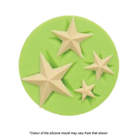 ASSORTED STAR FONDANT SILICONE MOULD