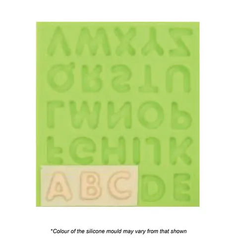 BUBBLE ALPHABET FONDANT SILICONE MOULD