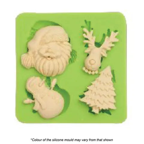 CHRISTMAS FAVOURITES FONDANT SILICONE MOULD