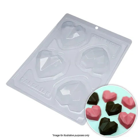 SMALL GEO HEARTS MOULD | 3 PIECE BWB