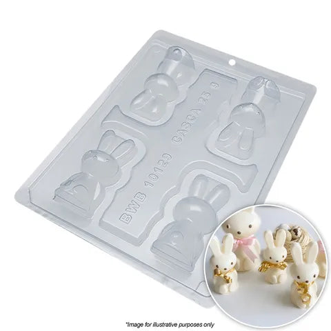 SMALL EASTER BUNNIES MOULD | 3 PIECE BWB