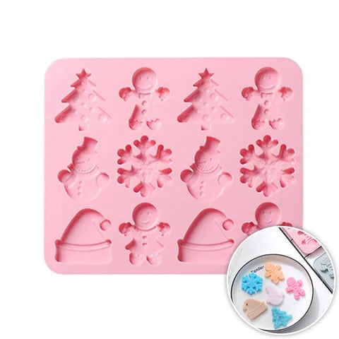 CHRISTMAS | 12 CAVITY CHOCOLATE SILICONE MOULD SET