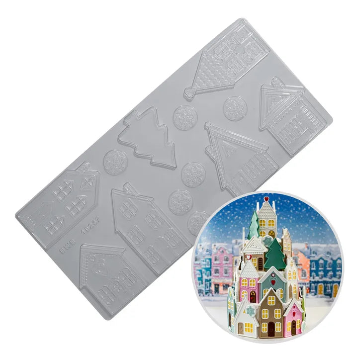 CHRISTMAS HOUSES MOULD Plastic