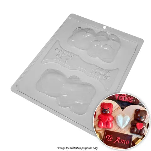 SITTING TEDDY BEAR MOULD 10162 BWB