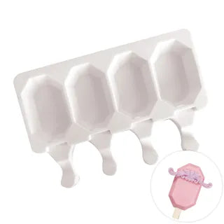 OCTAGONAL ICE CREAM POPSICLE | CHOCOLATE SILICONE MOULD