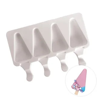 TRIANGLE ICE CREAM POPSICLE | CHOCOLATE SILICONE MOULD