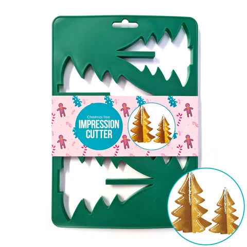 CHRISTMAS TREE IMPRESSION COOKIE CUTTER