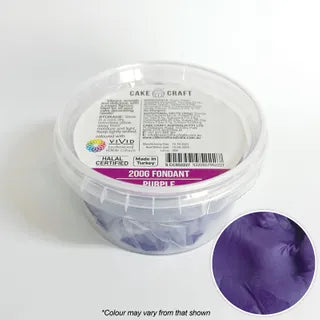 CAKE CRAFT | FONDANT | PURPLE | 200G FONDANT