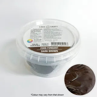 CAKE CRAFT | FONDANT | DARK BROWN | 200G FONDANT