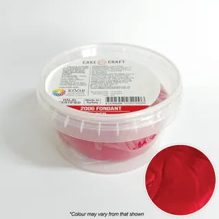 CAKE CRAFT | FONDANT | RED | 200G FONDANT