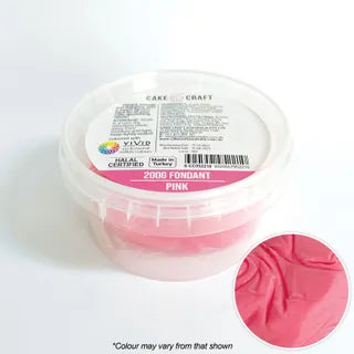 CAKE CRAFT | FONDANT | PINK | 200G FONDANT