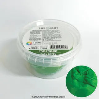 CAKE CRAFT | FONDANT | DARK GREEN | 200G FONDANT