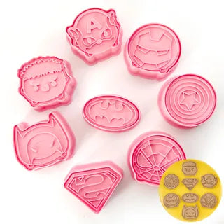 SUPER HEROES | COOKIE CUTTER SET | 8 PIECE