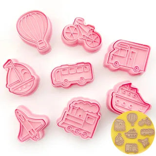 TRAVEL VEHICLES | COOKIE CUTTER SET | 8 PIECES