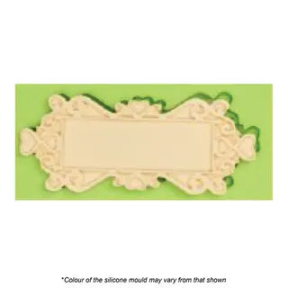 RECTANGLE PLAQUE FONDANT SILICONE MOULD