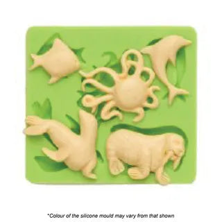 SEA ANIMAL FONDANT SILICONE MOULD