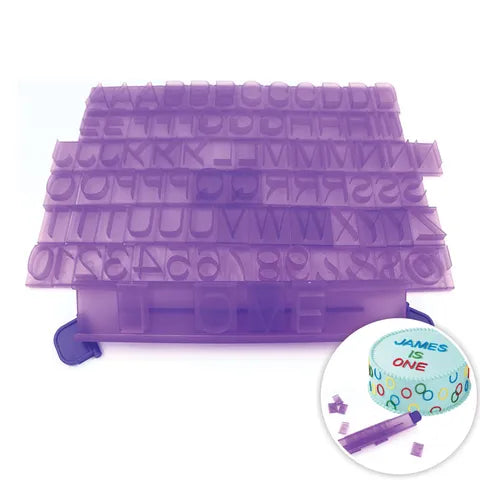 LARGE ALPHABET/NUMBER COOKIE PRESS STAMP