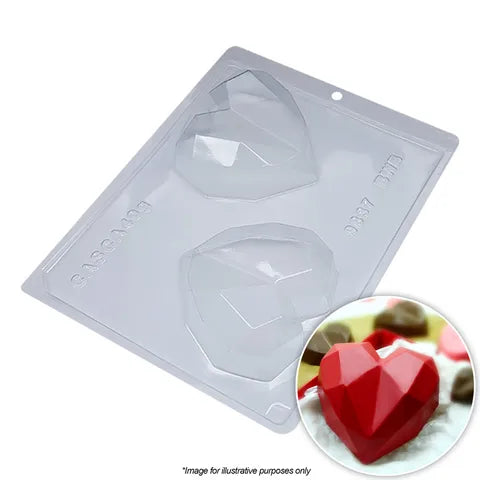 9837 GEO HEARTS MOULD 200G | 3 PIECE BWB