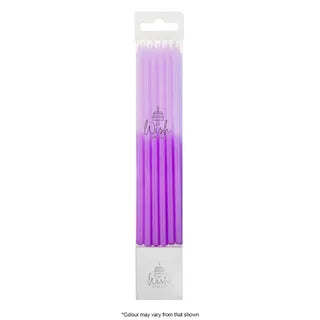 WISH | 12CM BLOCK COLOUR CANDLES | LILAC TALL