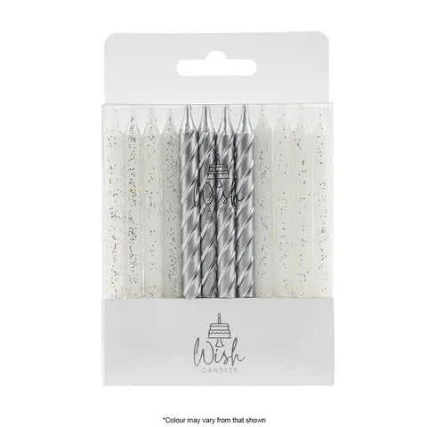 WISH | SPIRAL MIX | SILVER | 24 CANDLES OTHER CANDLES