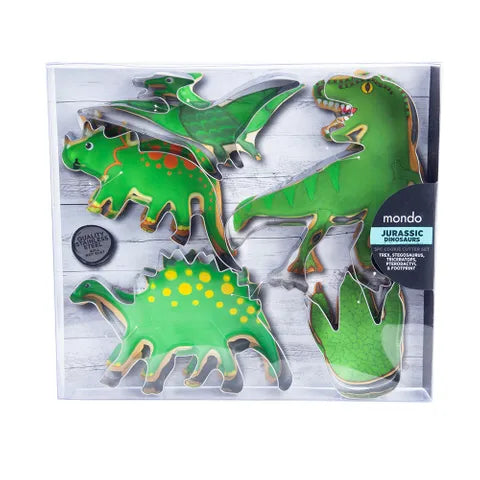 MONDO DINOSAUR 5PC COOKIE CUTTER SET