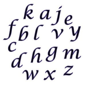 FMM SCRIPT ALPHABET LETTERING (LOWER CASE)