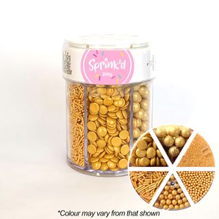 SPRINKD | 6 CAVITY JAR |GOLD SHINY MIXES