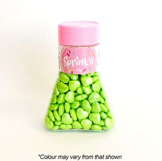 SPRINKD | HEARTS | GREEN | 12MM | 110G SHAPES