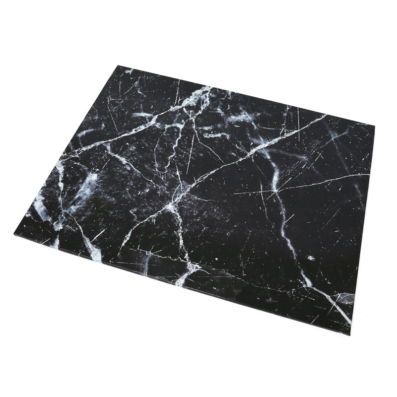 FOOD PRESENTATION RECTANGLE BOARD (BLACK MARBLE) - 14x18