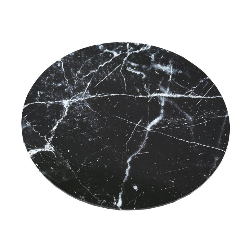 FOOD PRESENTATION BOARD BLACK MARBLE 14"