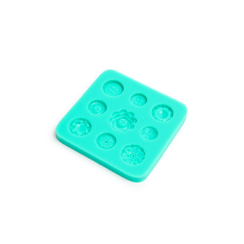 SILICONE MOULD - BUTTON & FLOWER CENTRES