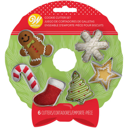 Wreath Mini Cookie Cutter Set 6pc