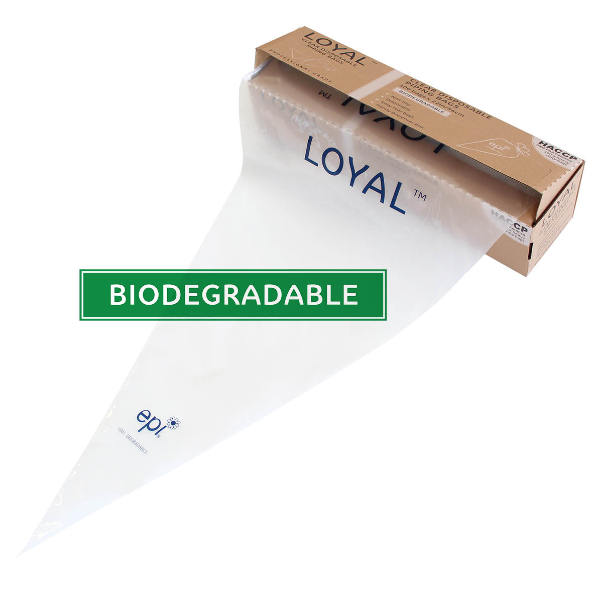 22in/55cm 100 CLEAR BIODEGRADABLE PIPING BAG