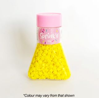 SPRINKD | STARS | YELLOW | 7MM | 100G SHAPES