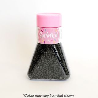 SPRINKD | SUGAR ROCKS | BLACK | 130G SANDING SUGAR