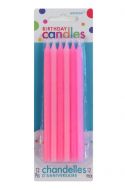 Pink Tapered Candles TALL