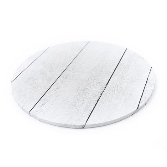 FOOD PRESENTATION BOARD WHITE PLANKS 14"