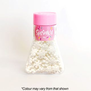 SPRINKD | WHITE SNOWFLAKES | 12MM | 90G SHAPES